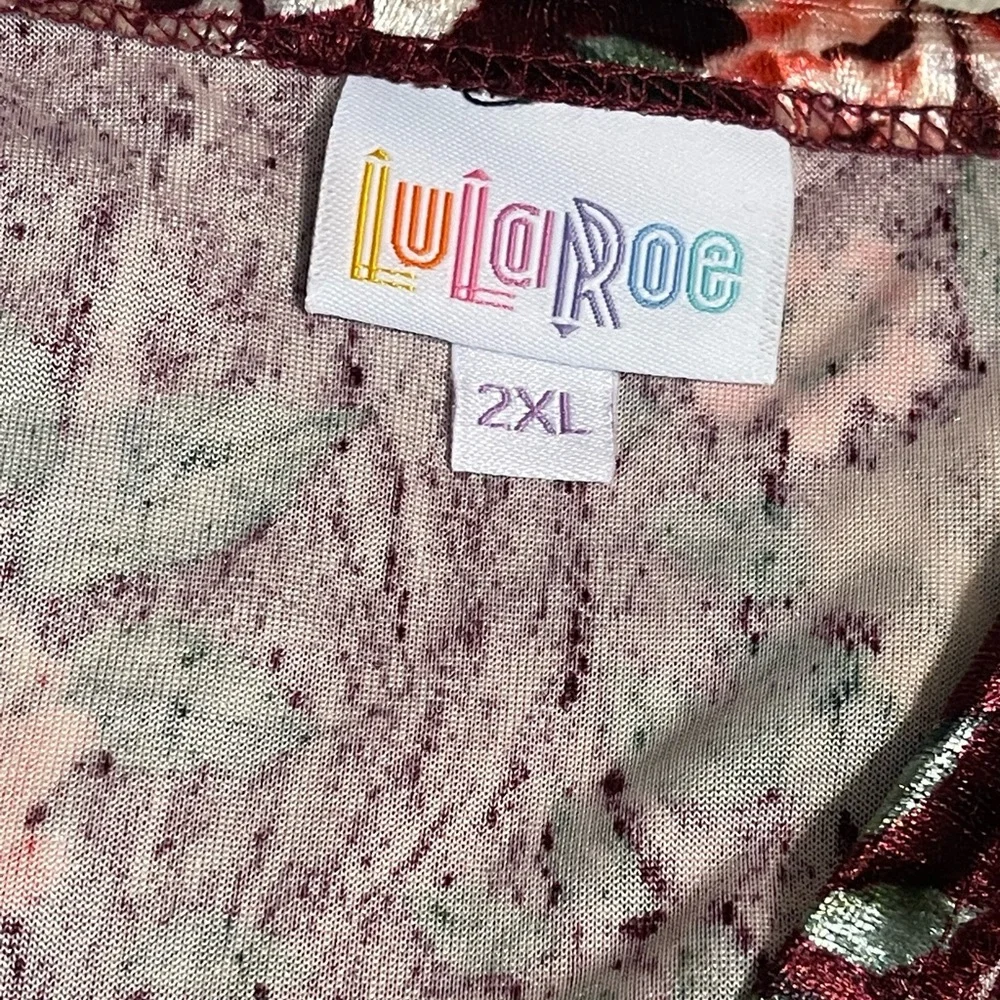 🆕🌺LULAROE MAURINE Floral Velvet Dress🌺 - Picture 7 of 14